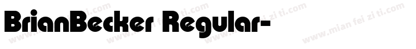 BrianBecker Regular字体转换